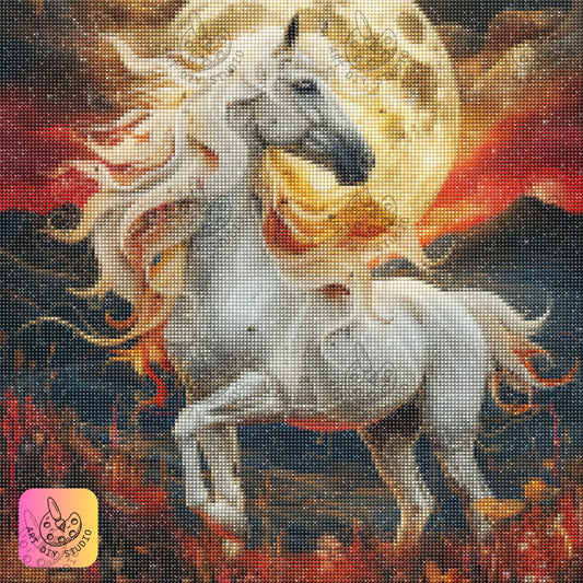 Artdiystudio Lunar Majesty Diamond Painting Kit A Mystical Journey Under The Moon 7