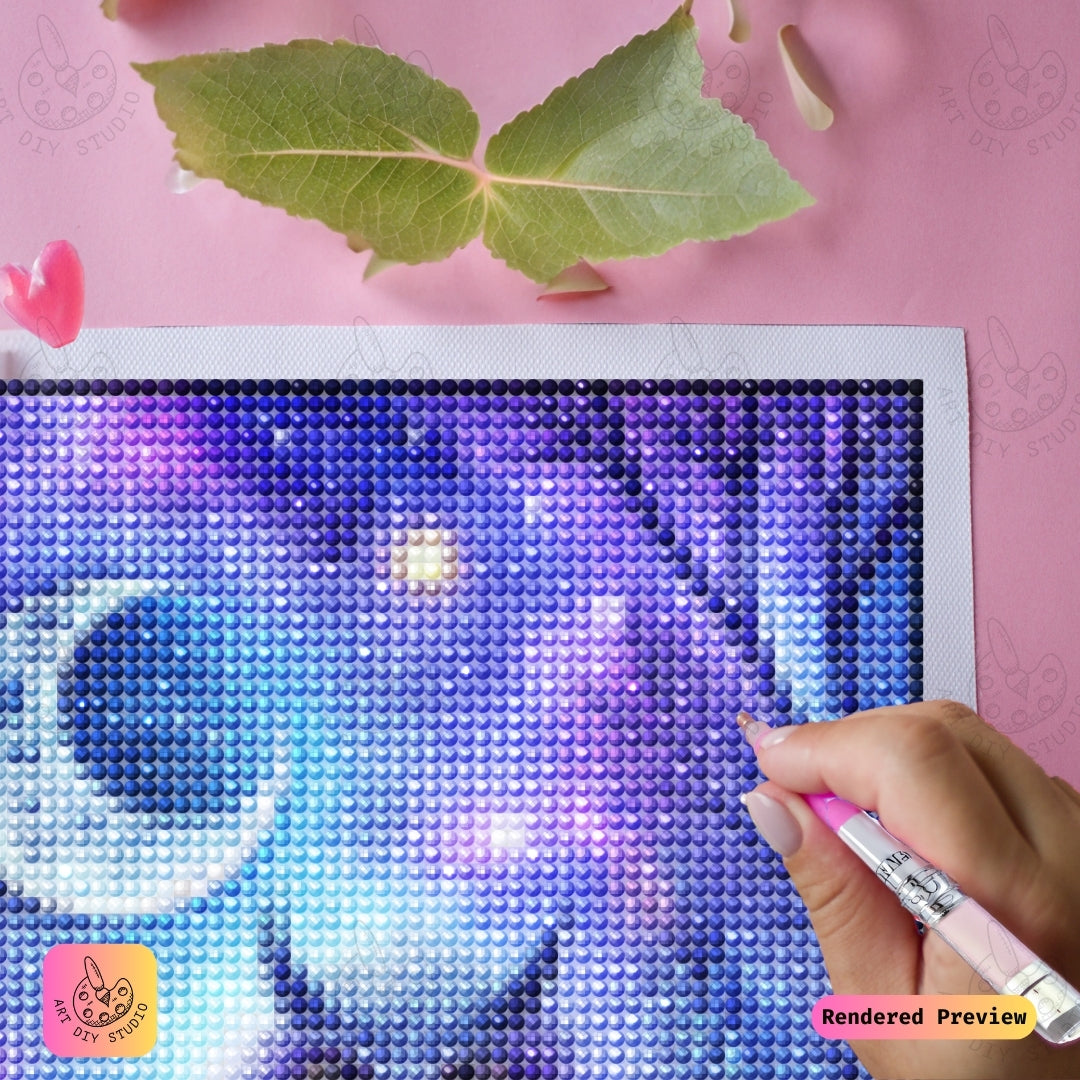 Artdiystudio Lunar Owl Trio Diy Diamond Painting Kit A Celestial Night Craft 4