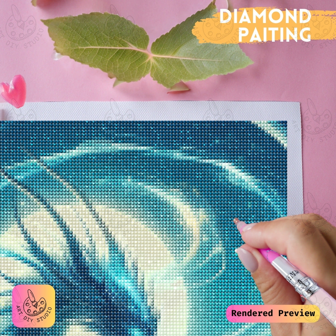 Artdiystudio Lunar Serpent Majesty Diy Diamond Painting Kit A Tranquil Fantasy Creation 4