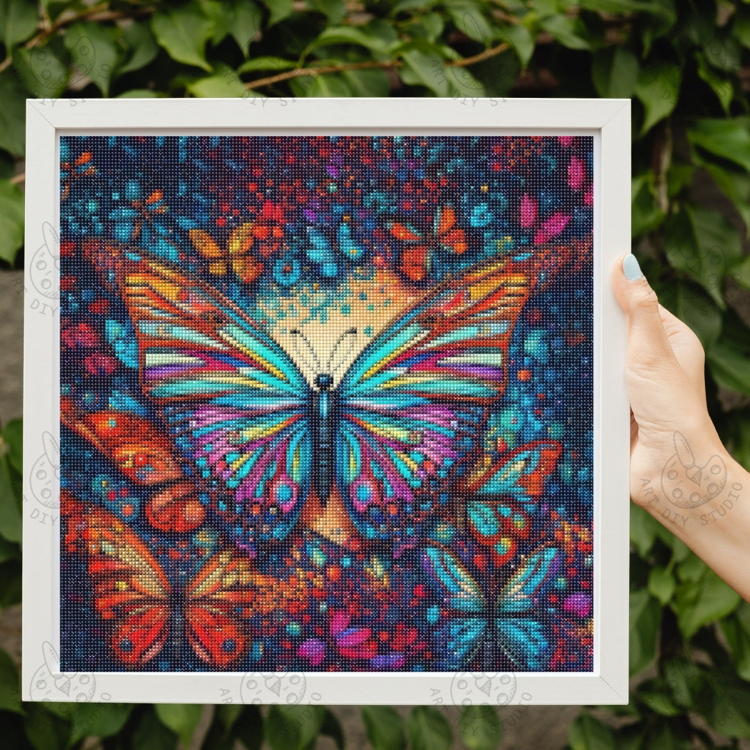 Artdiystudio Majestic Butterfly Symphony Diy Diamond Painting Kit Unleash Vibrant Creativity Product Image 3