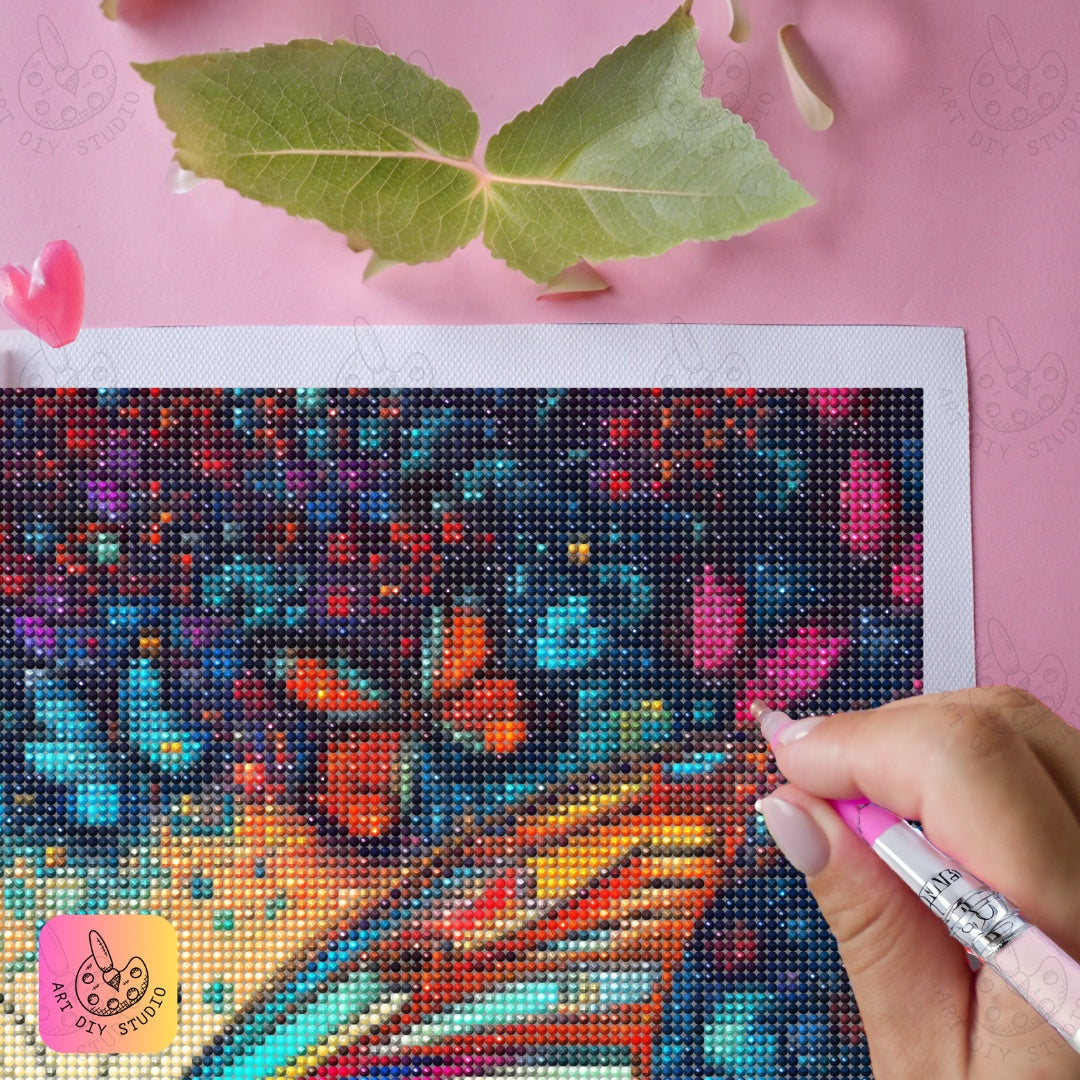 Artdiystudio Majestic Butterfly Symphony Diy Diamond Painting Kit Unleash Vibrant Creativity Product Image 6