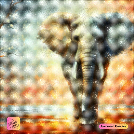 Artdiystudio Majestic Elephant Glow Diy Diamond Painting Kit A Bold Expression Of Nature 2