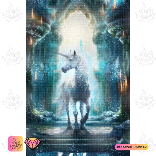 Artdiystudio Majestic Unicorn Gateway Diy Diamond Painting Kit A Portal To Mythical Wonder 2