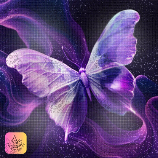 Artdiystudio Midnight Flutter Butterfly Diy Diamond Painting Kit Graceful Beauty In Motion Product Image