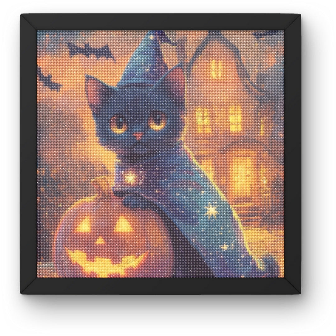 Artdiystudio Midnight Magic Cat Diy Diamond Painting Kit Create Your Own Halloween Feline 3