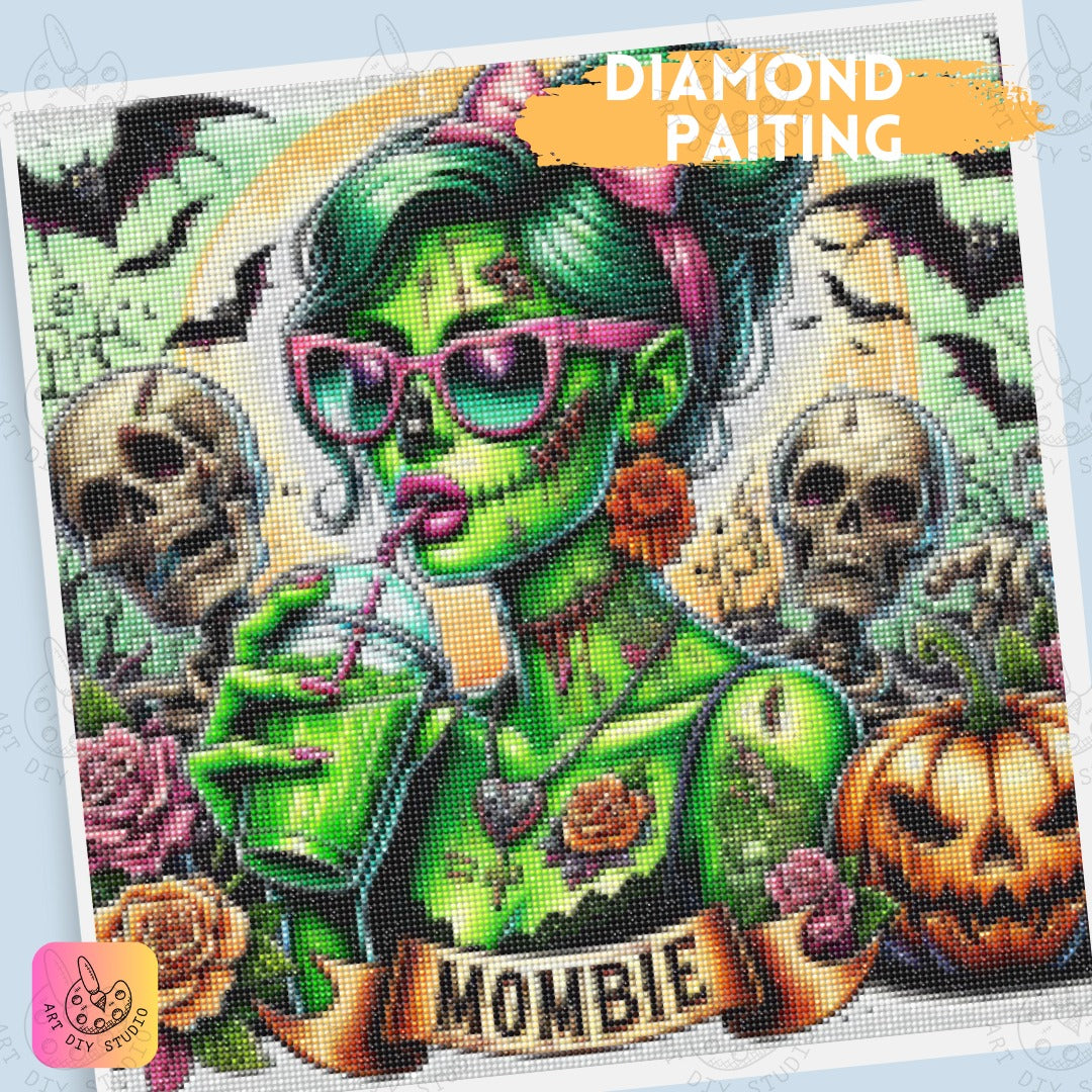 Artdiystudio Mombie Chic Diy Diamond Painting Kit Unleash Your Inner Undead Diva 4