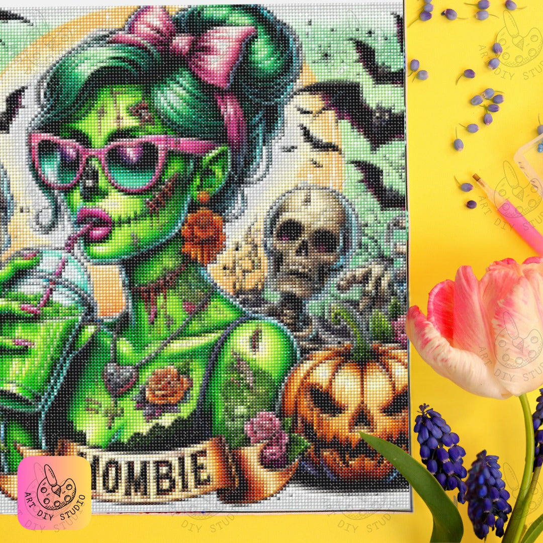 Artdiystudio Mombie Chic Diy Diamond Painting Kit Unleash Your Inner Undead Diva 6