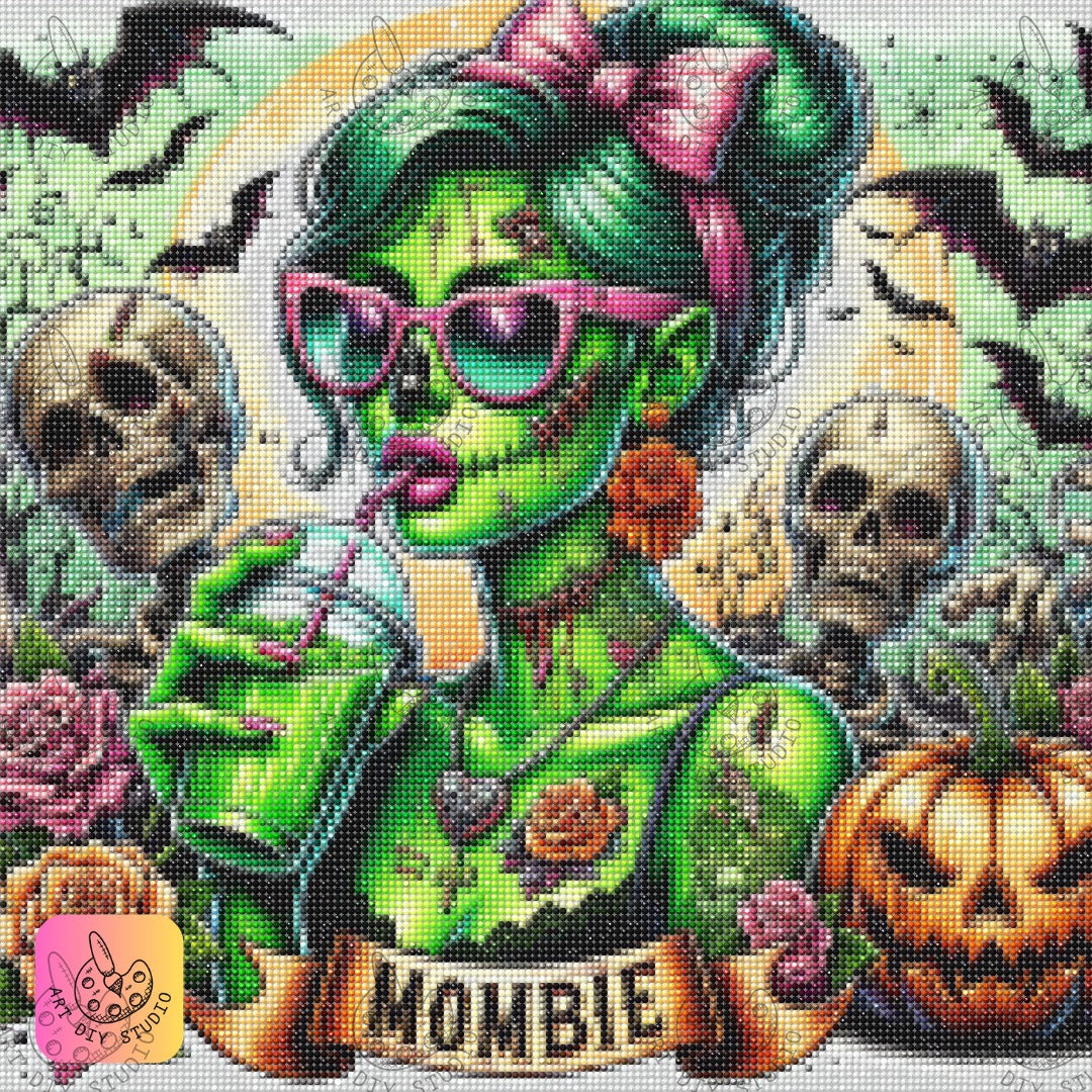 Artdiystudio Mombie Chic Diy Diamond Painting Kit Unleash Your Inner Undead Diva 7