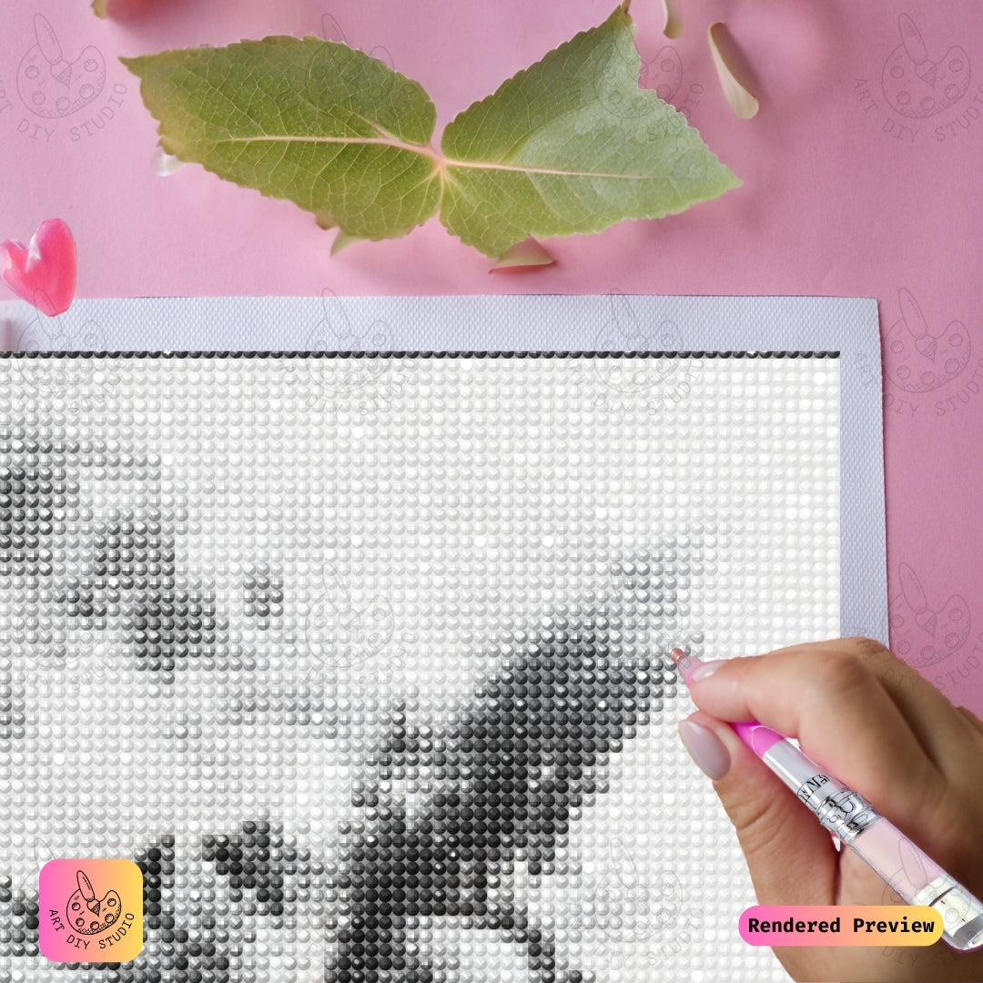 Artdiystudio Monochrome Owl Majesty Diy Diamond Painting Kit A Bold Nature Statement 4