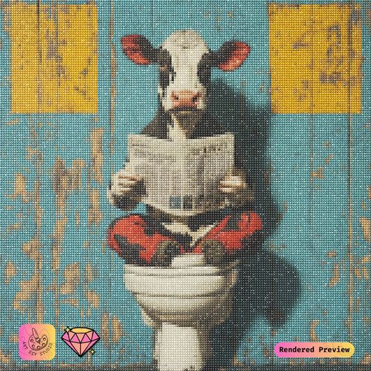 Artdiystudio Moo Time Chronicles Diy Diamond Painting Kit A Quirky Twist Of Humor 2