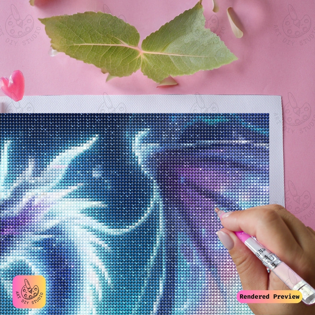 Artdiystudio Moonlit Dragon Elegance Diy Diamond Painting Kit Craft A Mystical Masterpiece 4
