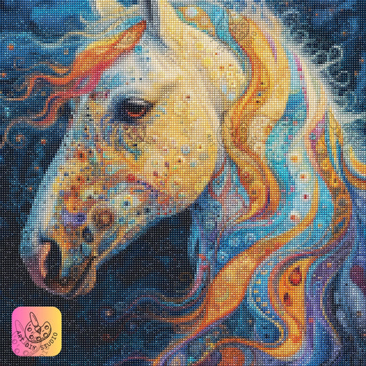 Artdiystudio Moonlit Kaleidoscope Stallion Diy Diamond Painting Kit Unleash Your Imagination 7