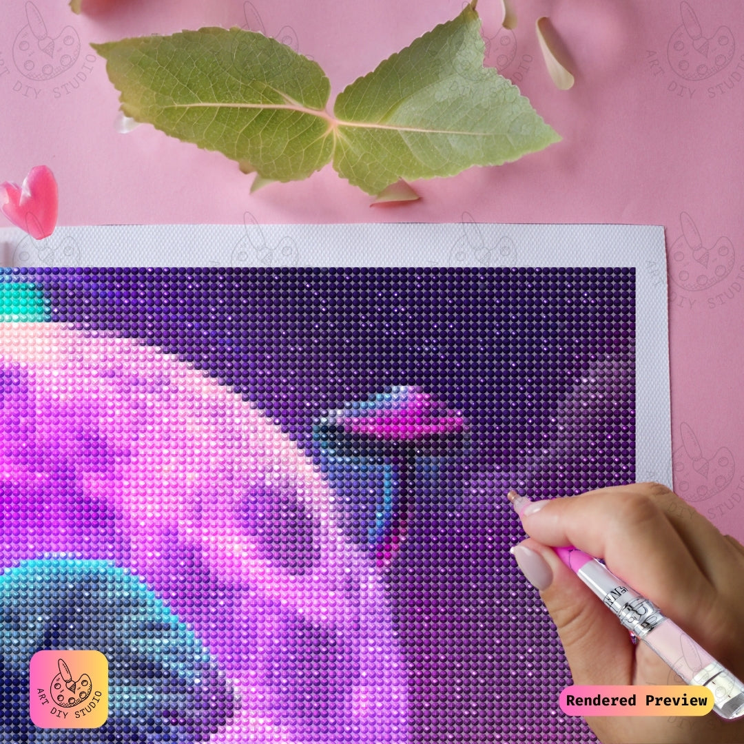 Artdiystudio Moonlit Majesty Elephant Diy Diamond Painting Kit A Celestial Elegance In Art 4