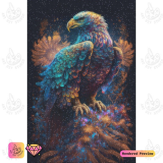 Artdiystudio Mystic Majesty Eagle Diy Diamond Painting Kit A Dazzling Blend Of Fantasy And Grace 5