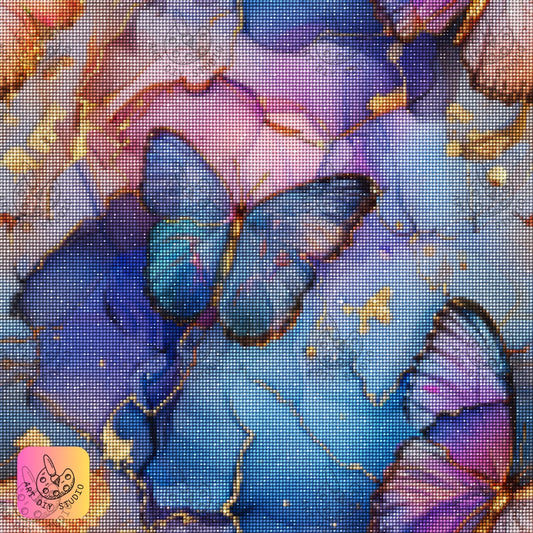 Artdiystudio Mystical Butterfly Dream Diy Diamond Painting Kit A Dance Of Light And Color Product Image