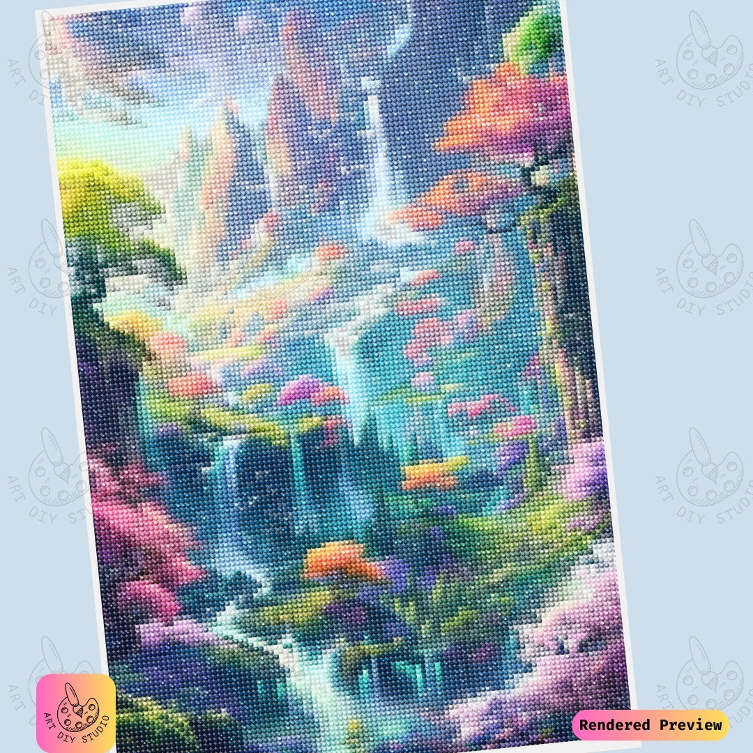 Artdiystudio Mystical Falls Wonderland Diy Diamond Painting Kit A Dreamy Escape Into Fantasy 6