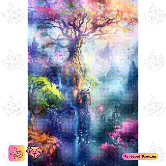 Artdiystudio Mystical Tree Of Life Diy Diamond Painting Kit A Magical Journey Into An Enchanted Forest 2