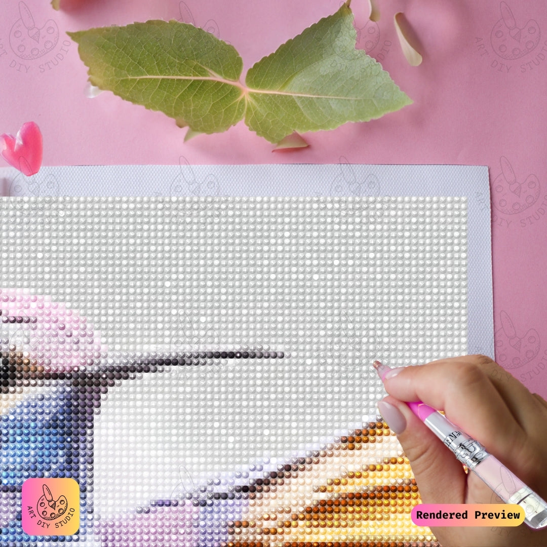 Artdiystudio Paper Art Hummingbird Diy Diamond Painting Kit A Vibrant Expression Of Creativity 3