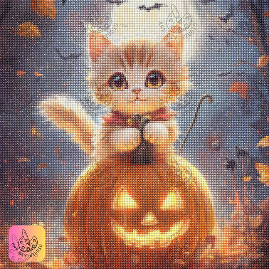 Artdiystudio Pumpkin Paws Whiskers Diy Diamond Painting Kit Embrace The Cuteness 7