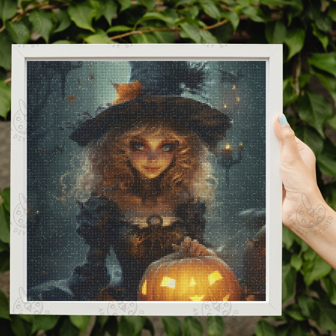 Artdiystudio Pumpkin Witch Enchantment Diy Diamond Painting Kit Add Some Halloween Magic 2