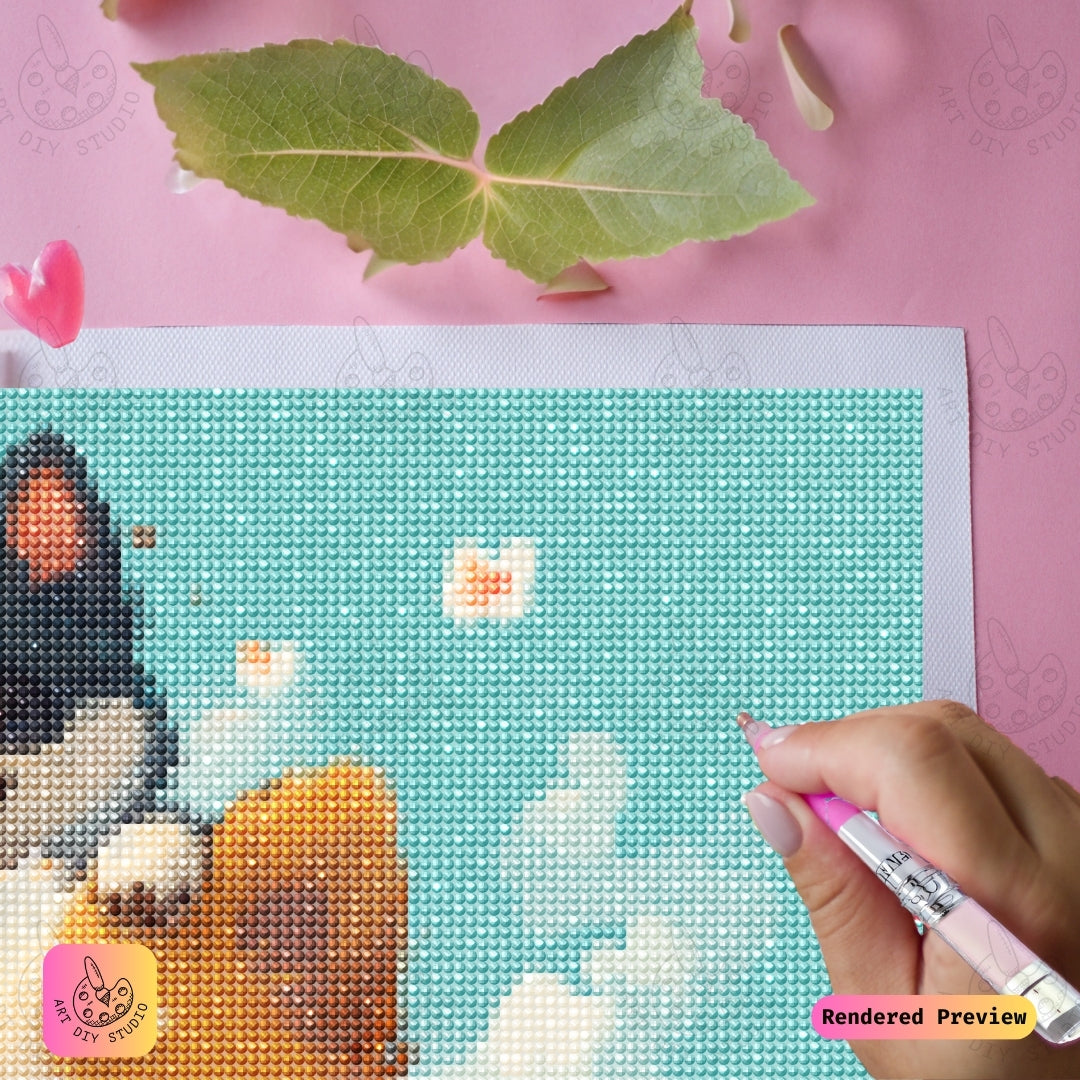 Artdiystudio Puppy Pile Of Joy Diy Diamond Painting Kit A Delightful Craft For Dog Lovers 3