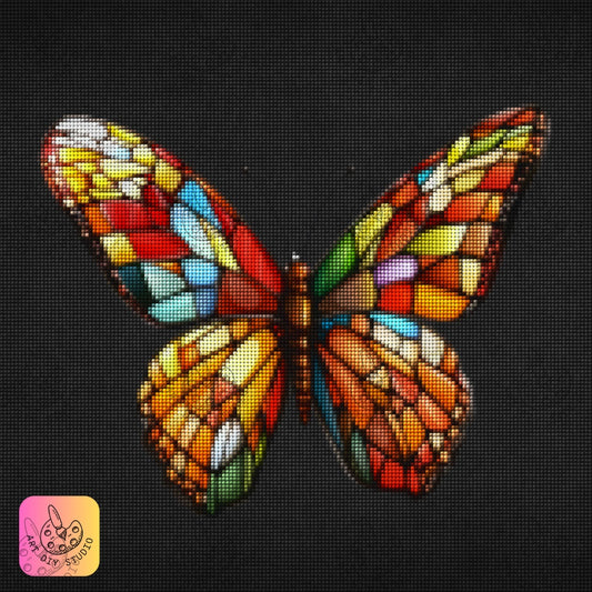 Artdiystudio Radiant Butterfly Mosaic Diy Diamond Painting Kit Let Your Creativity Take Flight Product Image