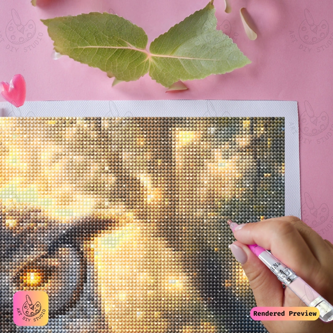 Artdiystudio Radiant Forest Owl Diy Diamond Painting Kit Natures Majestic Glow 4