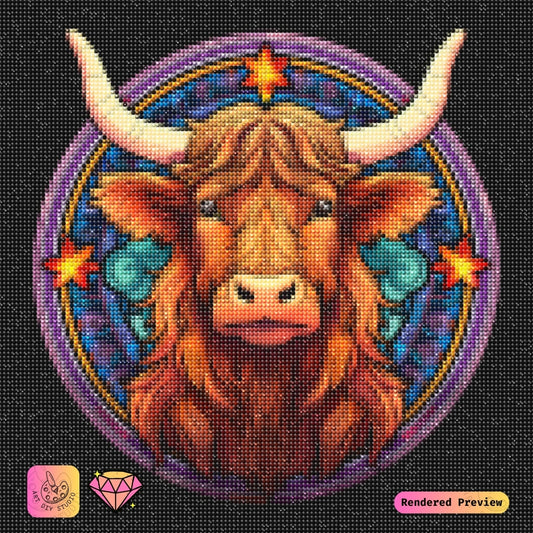 Artdiystudio Radiant Highland Glory Diy Diamond Painting Kit A Bold And Vibrant Art Piece 2