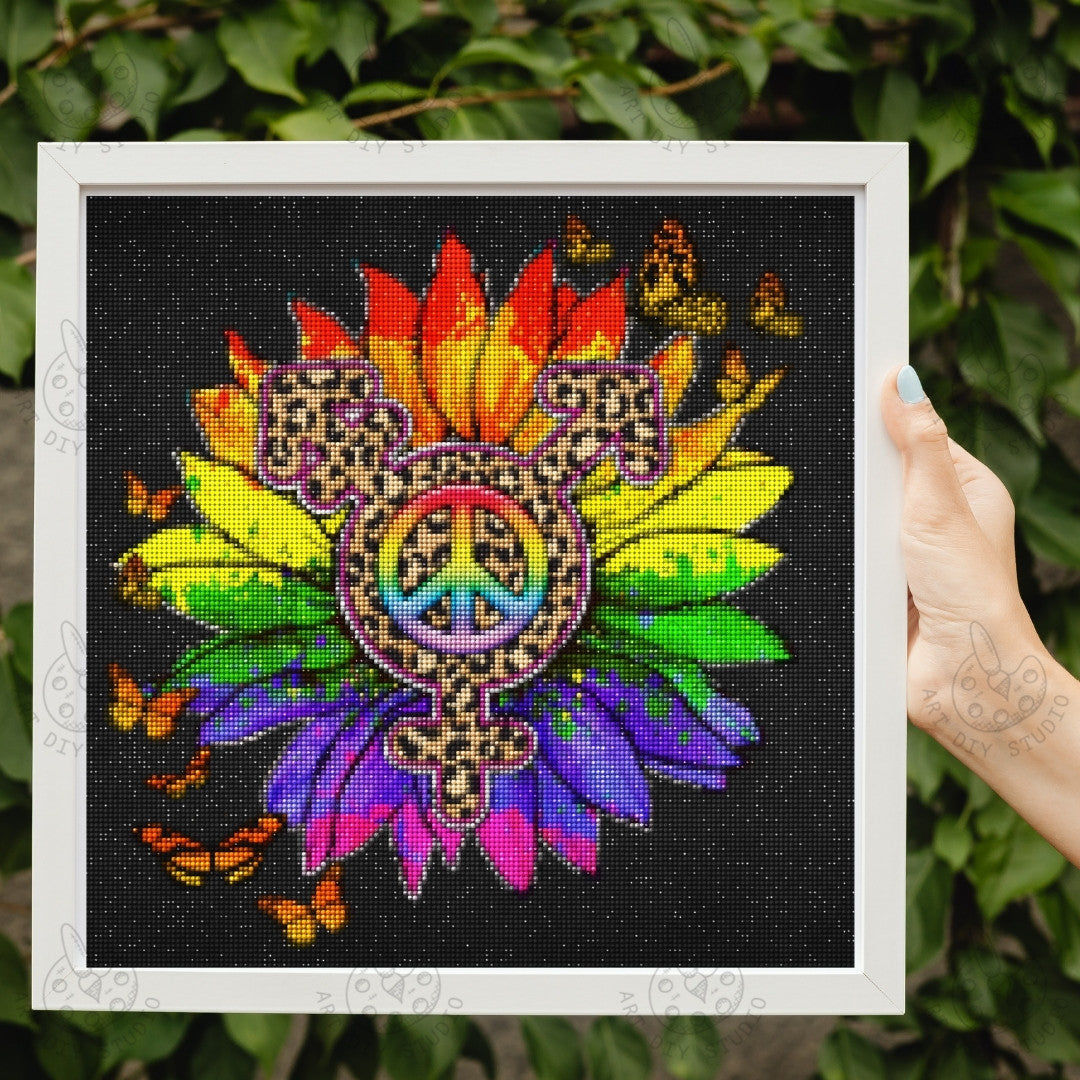 Artdiystudio Radiant Pride Blossom Diy Diamond Painting Kit Celebrate Diversity 2