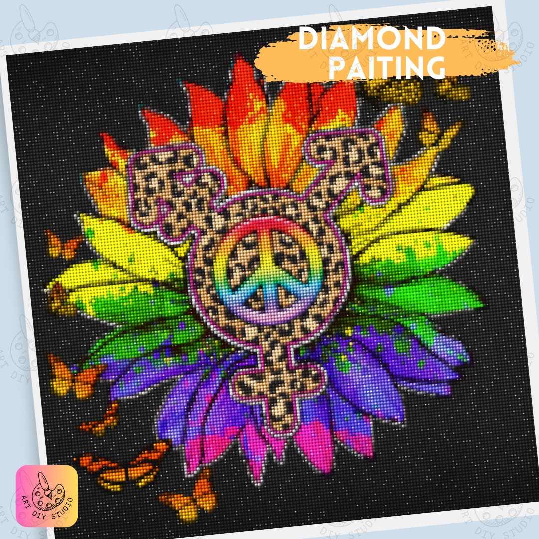 Artdiystudio Radiant Pride Blossom Diy Diamond Painting Kit Celebrate Diversity 4