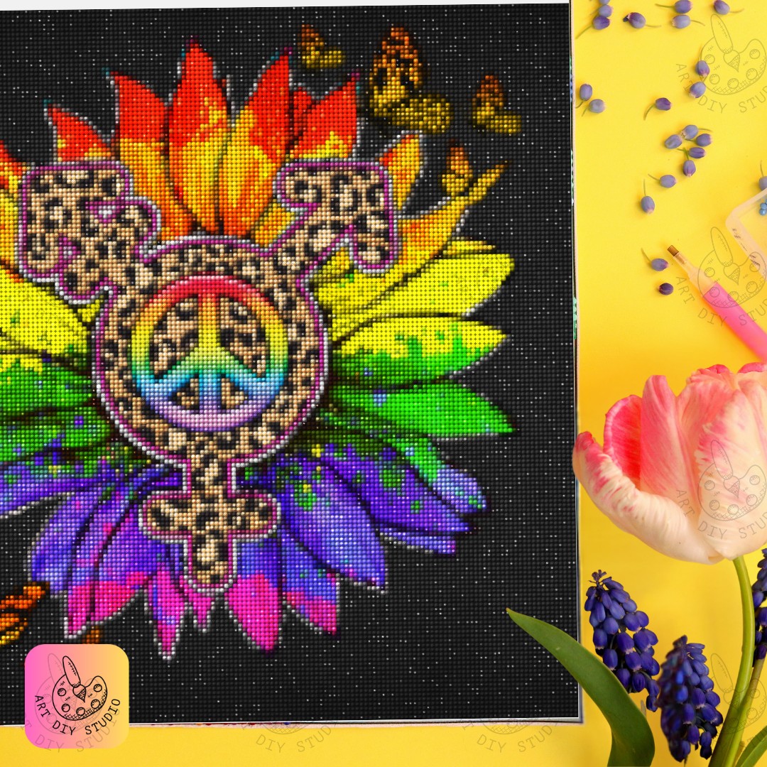 Artdiystudio Radiant Pride Blossom Diy Diamond Painting Kit Celebrate Diversity 6