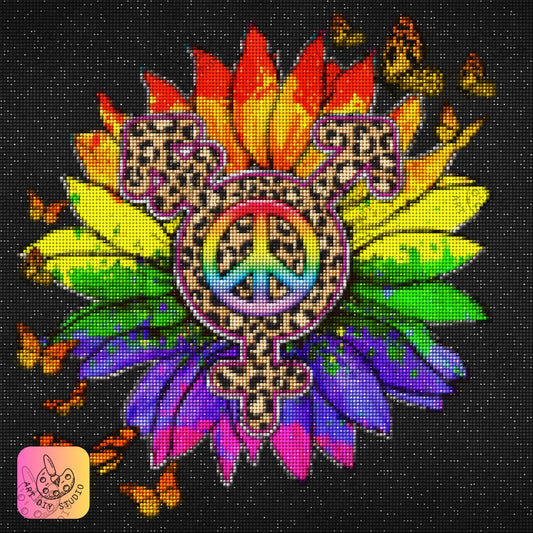 Artdiystudio Radiant Pride Blossom Diy Diamond Painting Kit Celebrate Diversity 7