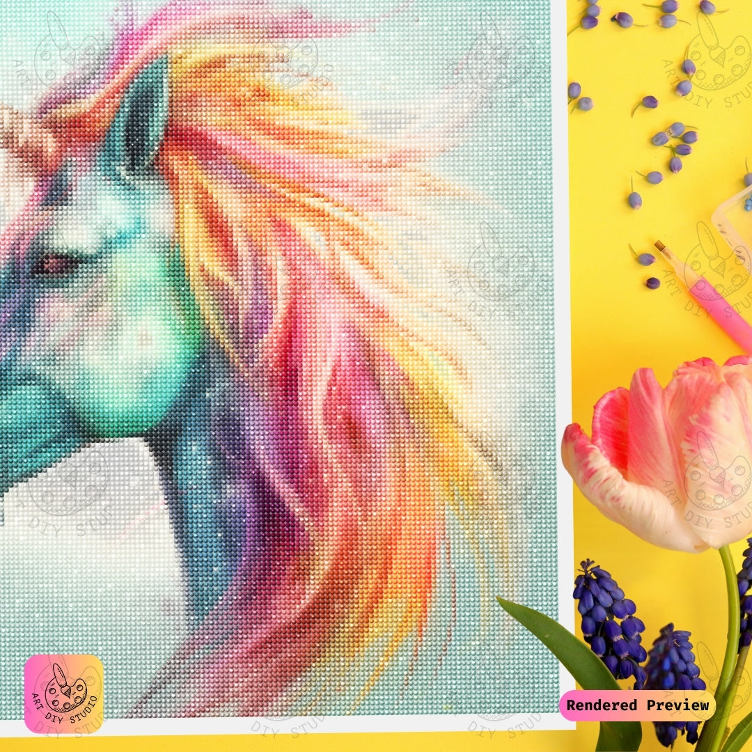 Artdiystudio Radiant Prism Unicorn Diy Diamond Painting Kit A Burst Of Magic 3