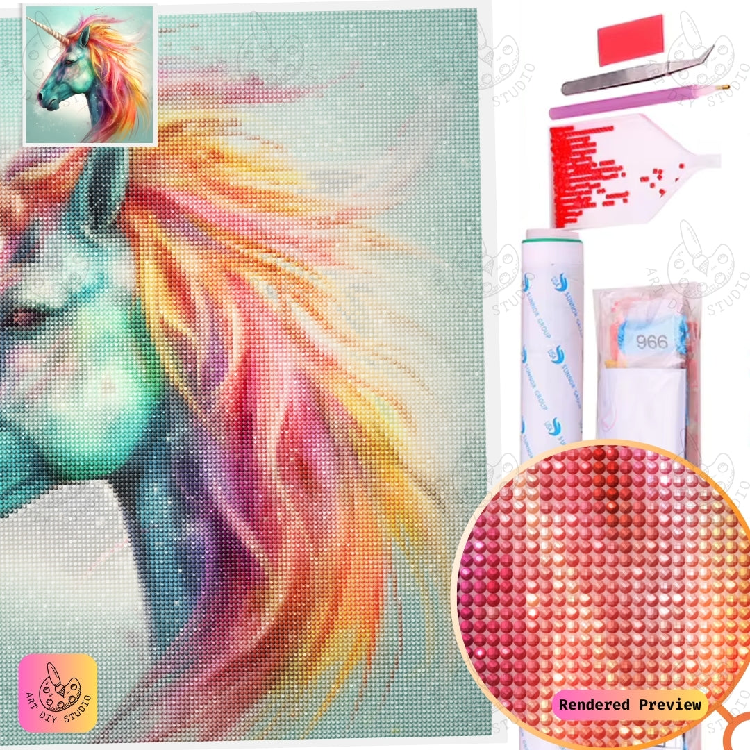 Artdiystudio Radiant Prism Unicorn Diy Diamond Painting Kit A Burst Of Magic 5