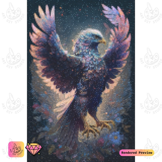 Artdiystudio Radiant Wings Eagle Diy Diamond Painting Kit A Graceful Blend Of Fantasy And Nature 5