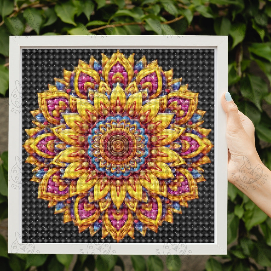 Artdiystudio Radiate Inner Peace With The Sunlit Mandala Harmony Diamond Painting 2