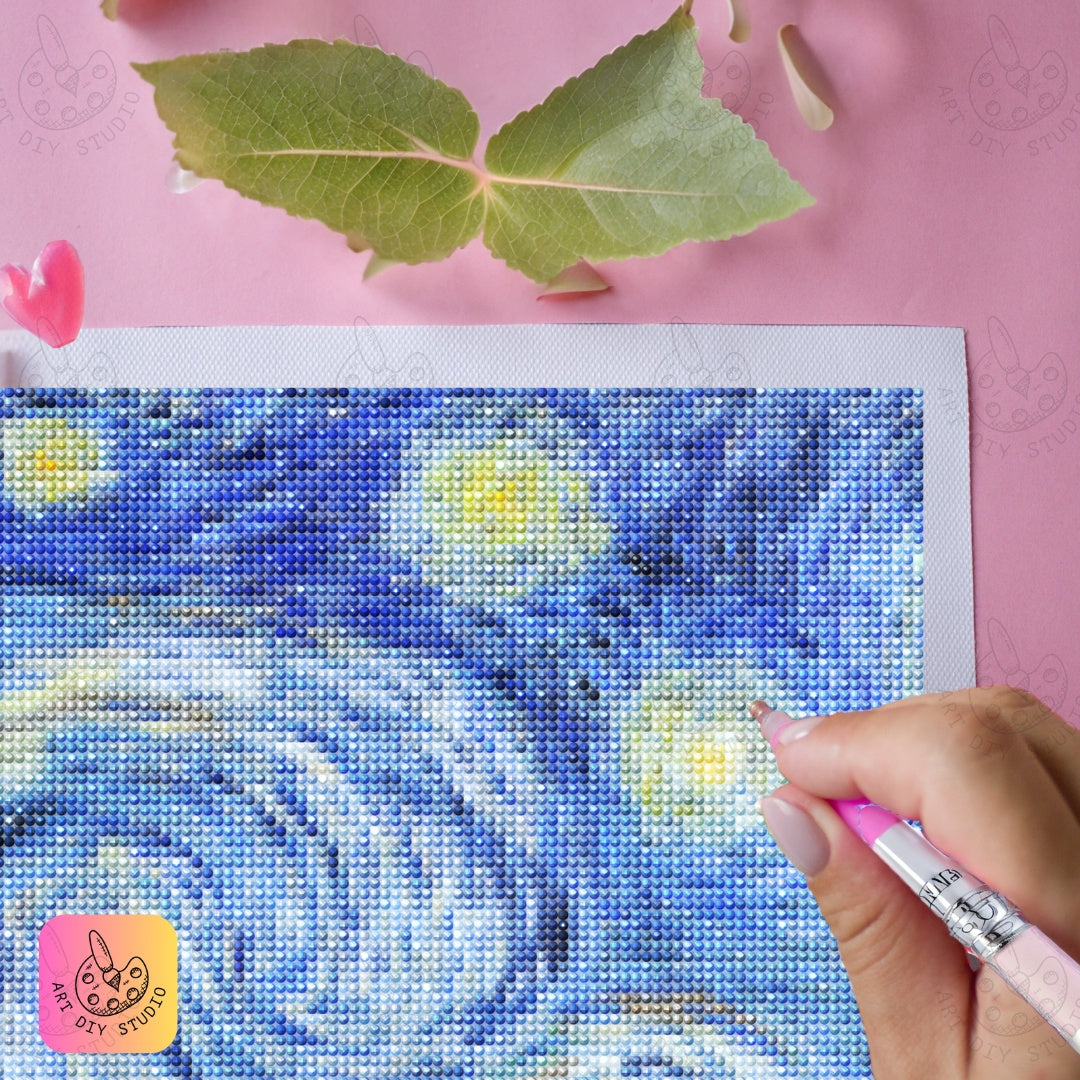 Artdiystudio Recreate Van Goghs Masterpiece With Starry Night Serenity Diy Kit 6