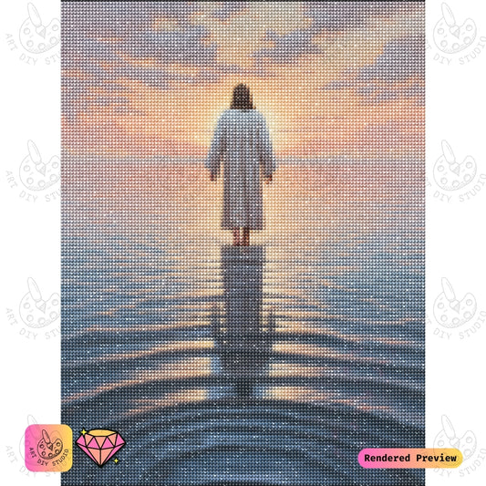 Artdiystudio Ripples Of Serenity Diy Diamond Painting Kit A Tranquil Journey Of Faith 2