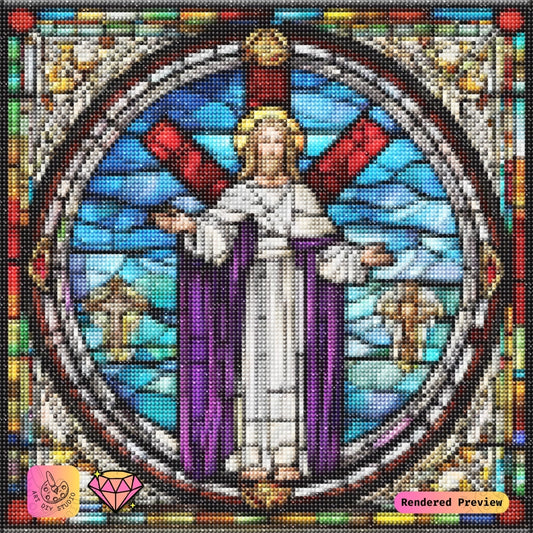 Artdiystudio Sacred Majesty Diy Diamond Painting Kit A Stained Glass Tribute To Faith 2