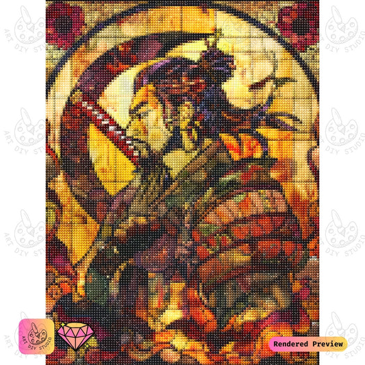 Artdiystudio Samurais Spirit Diy Diamond Painting Kit A Bold Tribute To The Warrior Honor 2