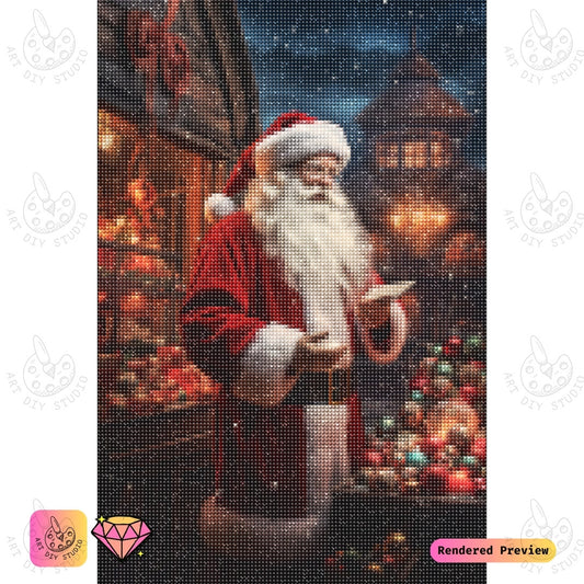 Artdiystudio Santas Christmas Cheer Diy Diamond Painting Kit A Heartwarming Holiday Tradition 5