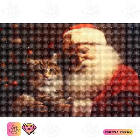 Artdiystudio Santas Cozy Christmas Diy Diamond Painting Kit A Heartwarming Holiday Scene 5