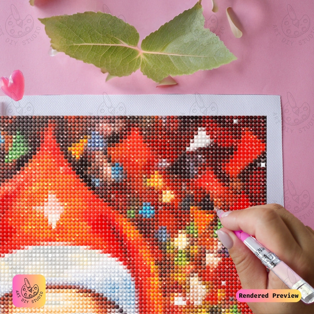 Artdiystudio Santas Festive Sparkle Diy Diamond Painting Kit A Bold And Bright Christmas Creation 3