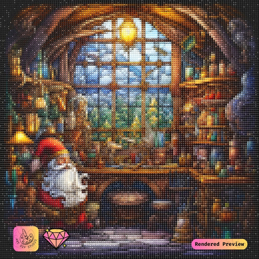 Artdiystudio Santas Secret Workshop Diy Diamond Painting Kit A Festive Crafting Journey 5