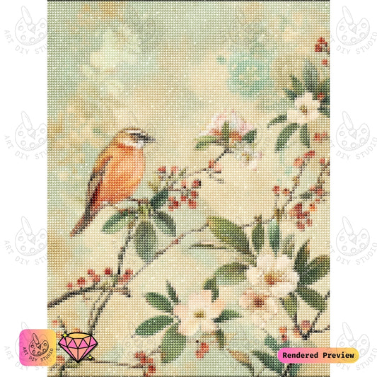 Artdiystudio Serene Finch Diy Diamond Painting Kit A Calm Escape Into Nature 5
