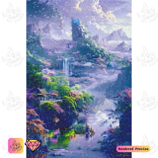 Artdiystudio Serenity In The Mist Diy Diamond Painting Kit A Dreamlike Journey Into A Tranquil Paradise 2