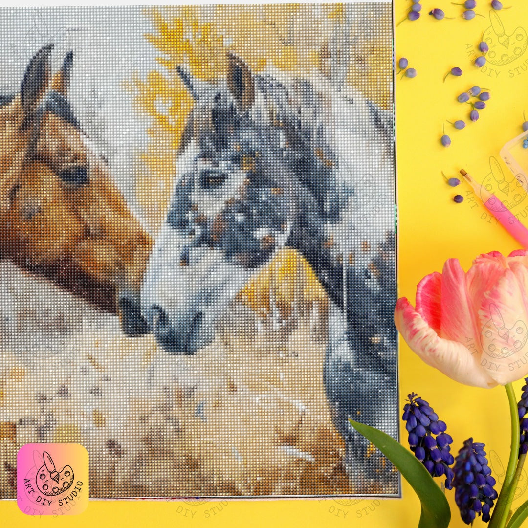 Artdiystudio Soulful Equine Connection Diamond Painting Kit Capture Natures Beauty 6
