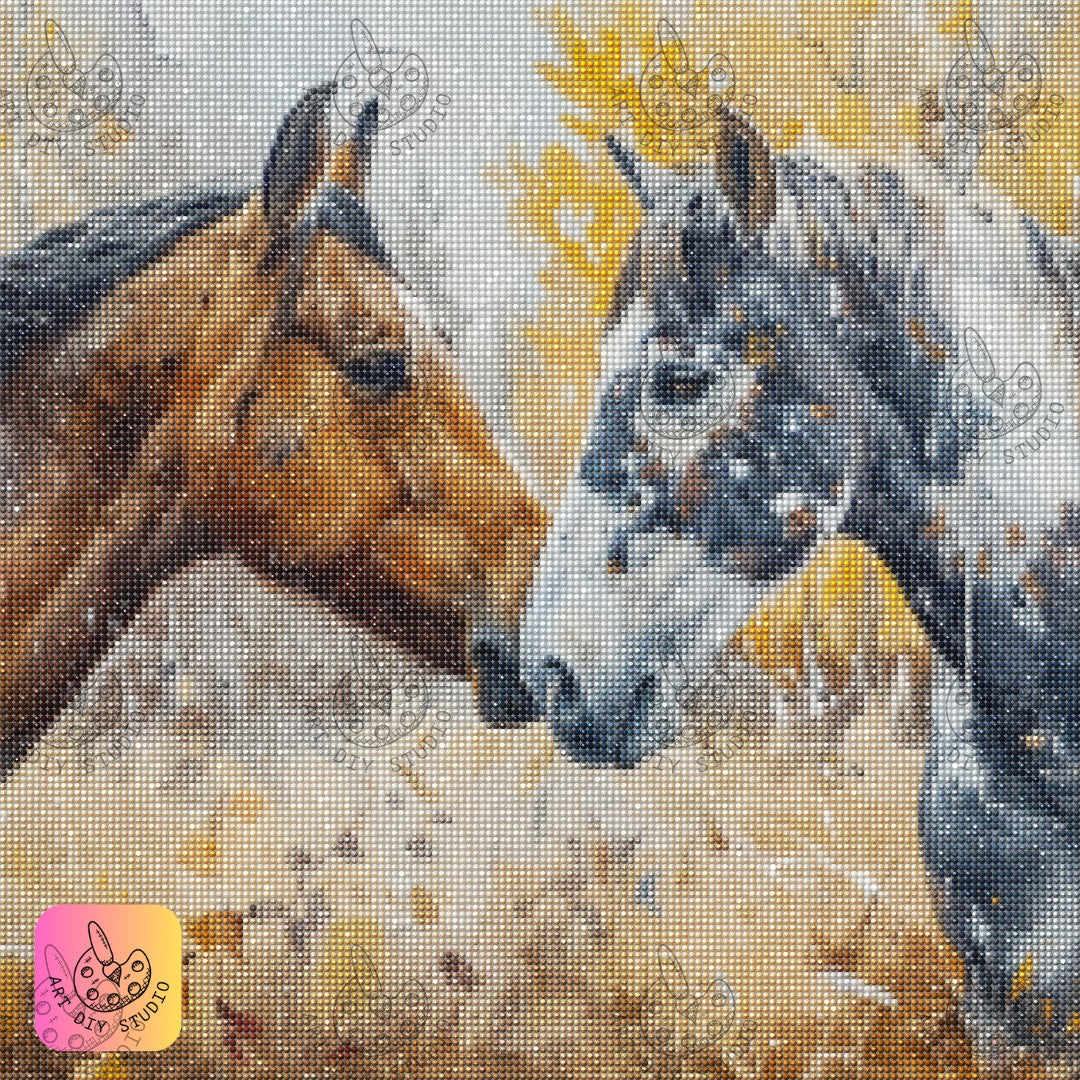 Artdiystudio Soulful Equine Connection Diamond Painting Kit Capture Natures Beauty 7