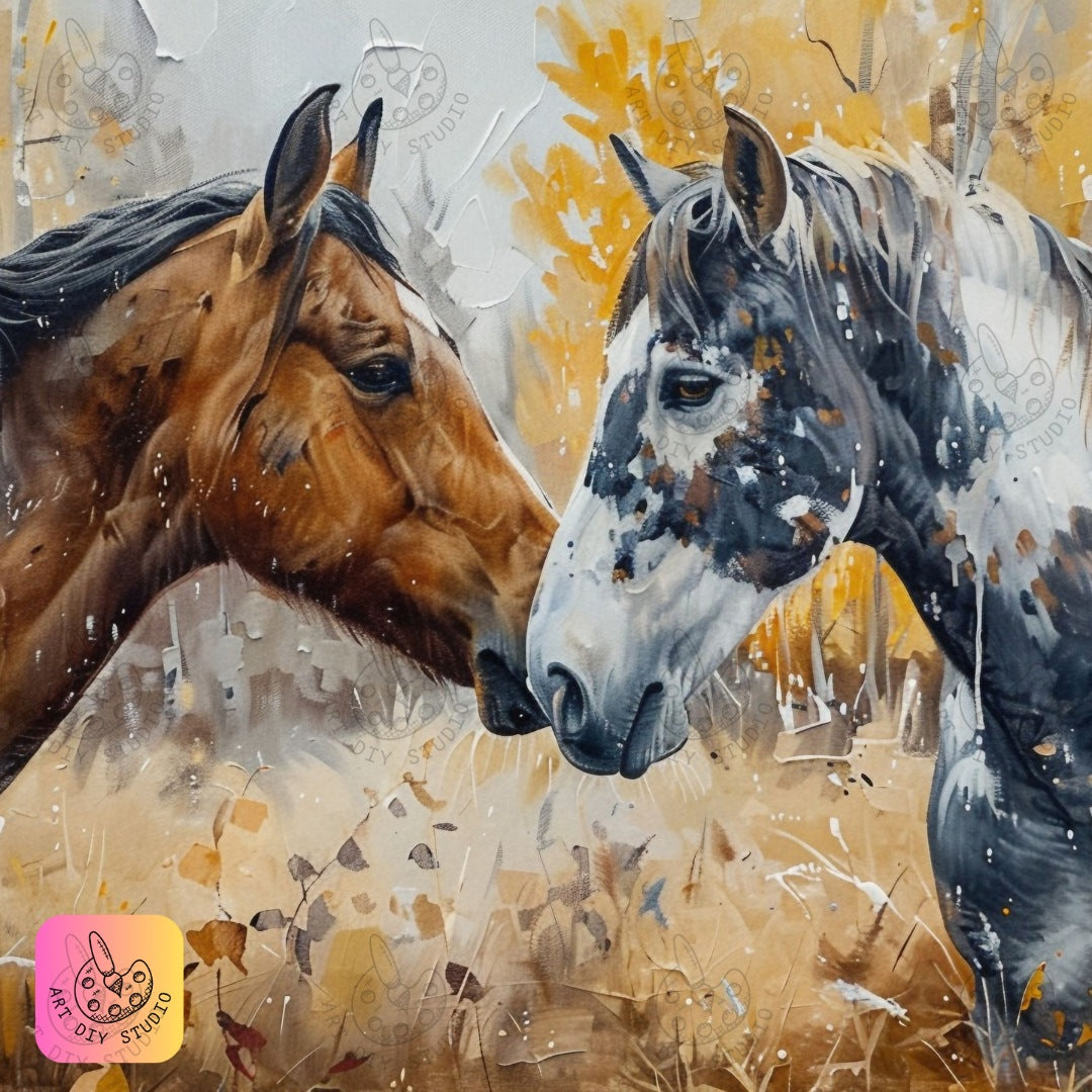Artdiystudio Soulful Equine Connection Diamond Painting Kit Capture Natures Beauty 8