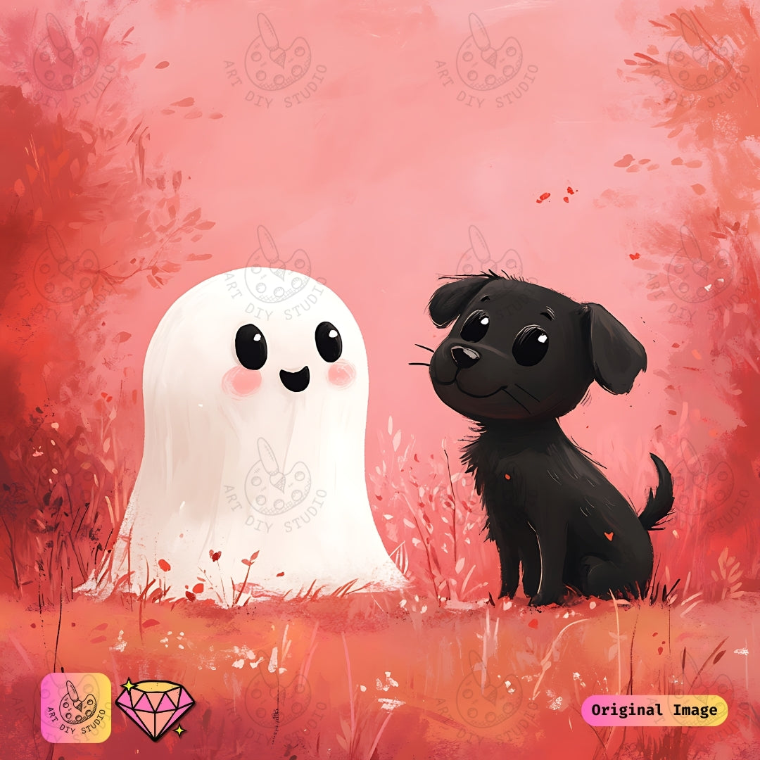 Artdiystudio Spooky Pals Diy Diamond Painting Kit A Fun Whimsical Craft 6